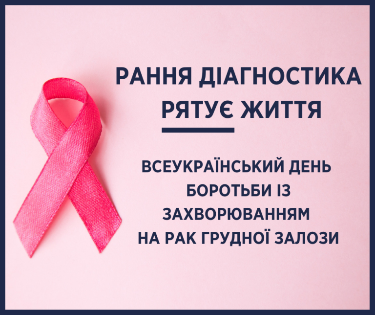 Pinktober. 20 жовтня – Всеукраїнський день боротьби із раком молочної залози