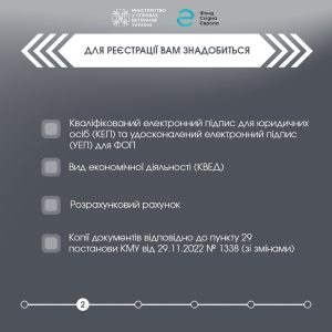 Покрокова інструкція - як подати заяву в електронній формі для реєстрації  в Реєстрі суб'єктів надання послуг із психологічної допомоги для ветеранів та їх родин