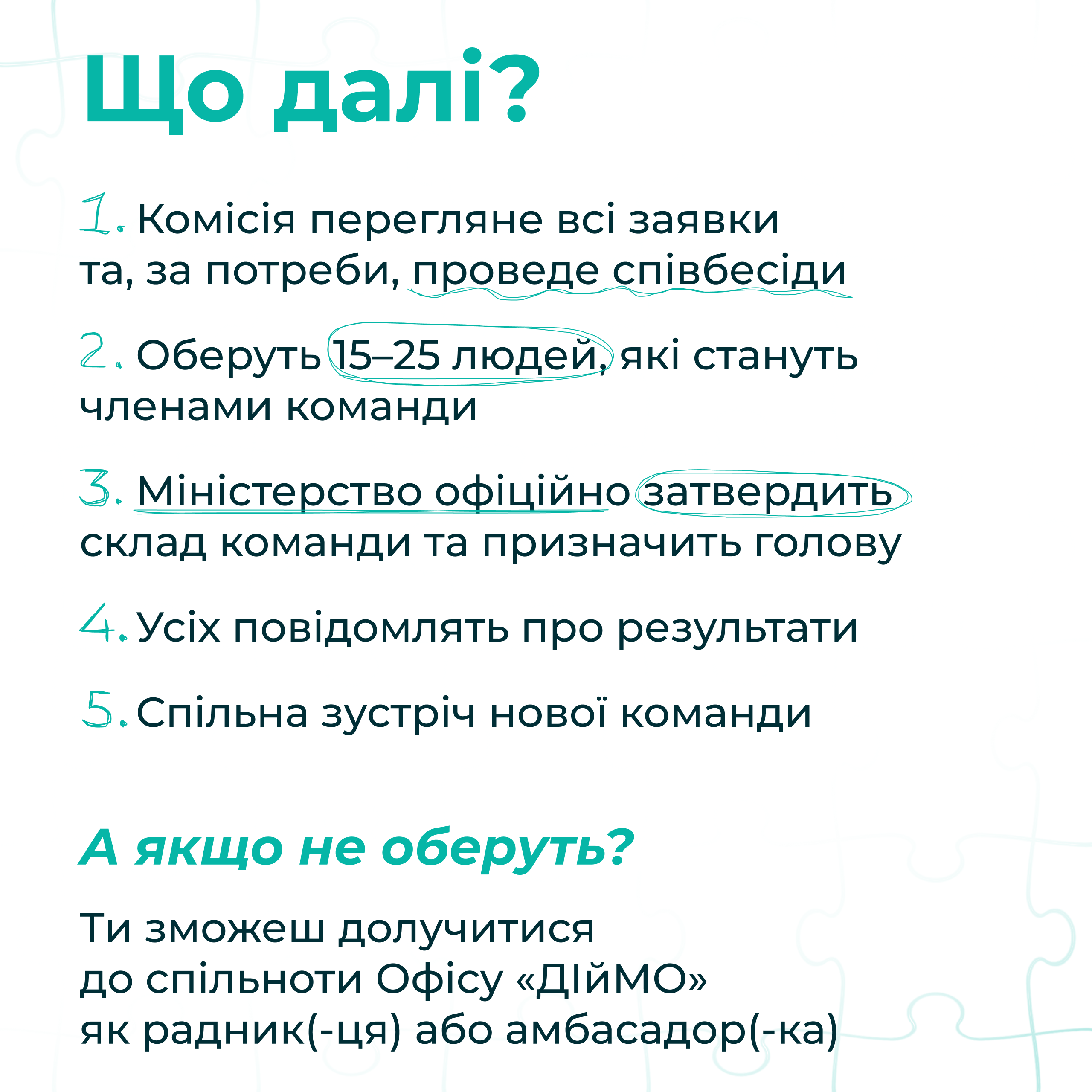 ТРИВАЄ ОНОВЛЕННЯ КОМАНДИ ОФІСУ «ДІЙМО» ПРИ МІНСОЦПОЛІТИКИ: ДОЛУЧАЙТЕСЯ!