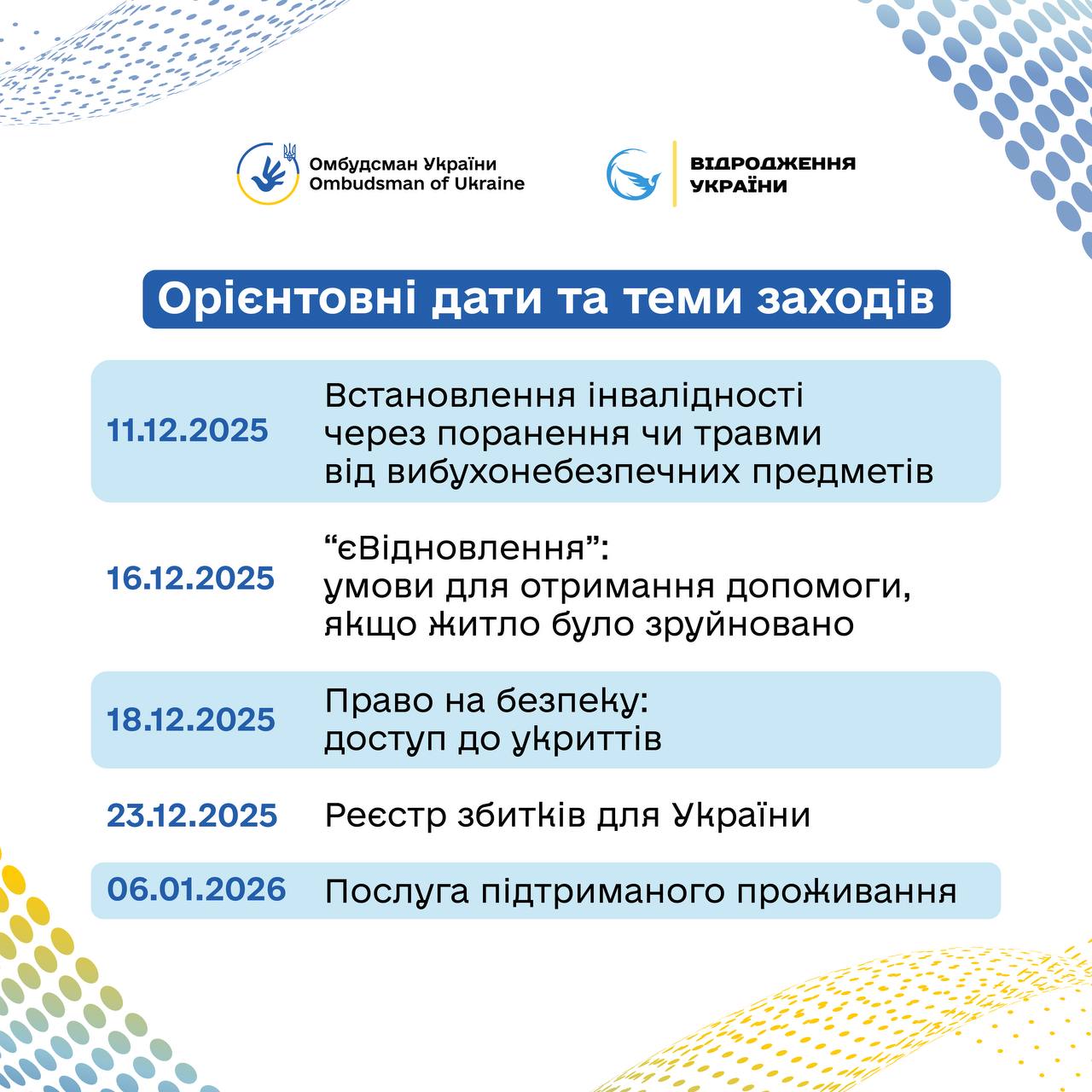 Правопросвітницьких онлайн заходів для підвищення обізнаності ВПО
