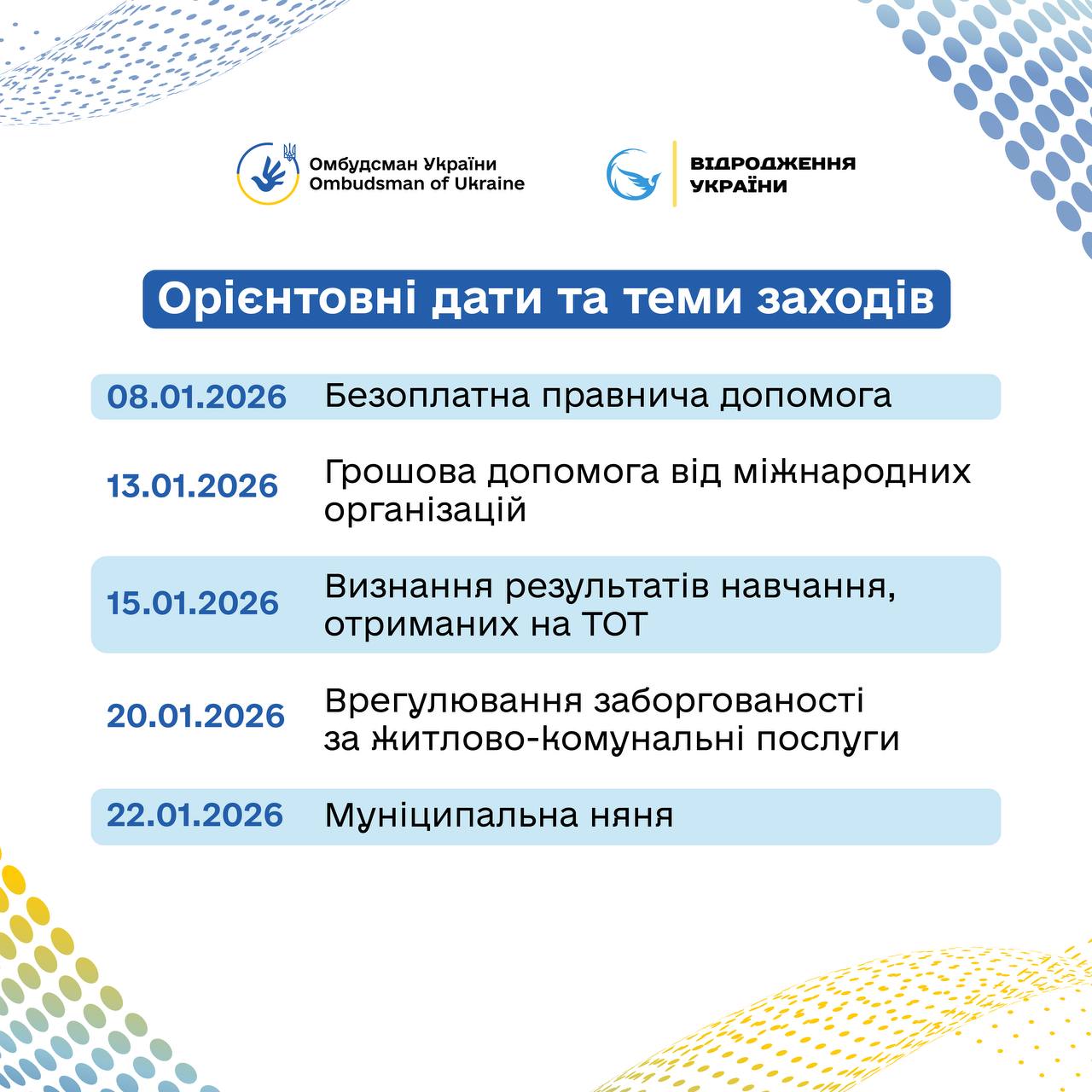 Правопросвітницьких онлайн заходів для підвищення обізнаності ВПО