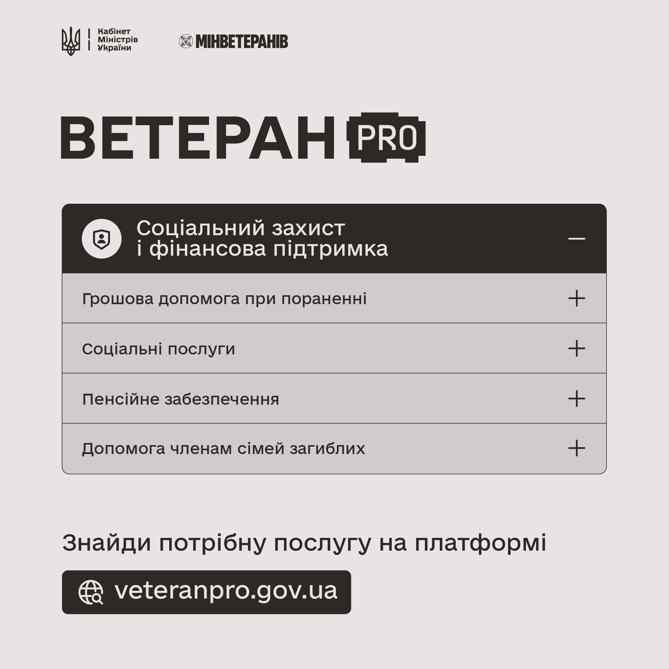 Державні послуги для ветеранів та ветеранок