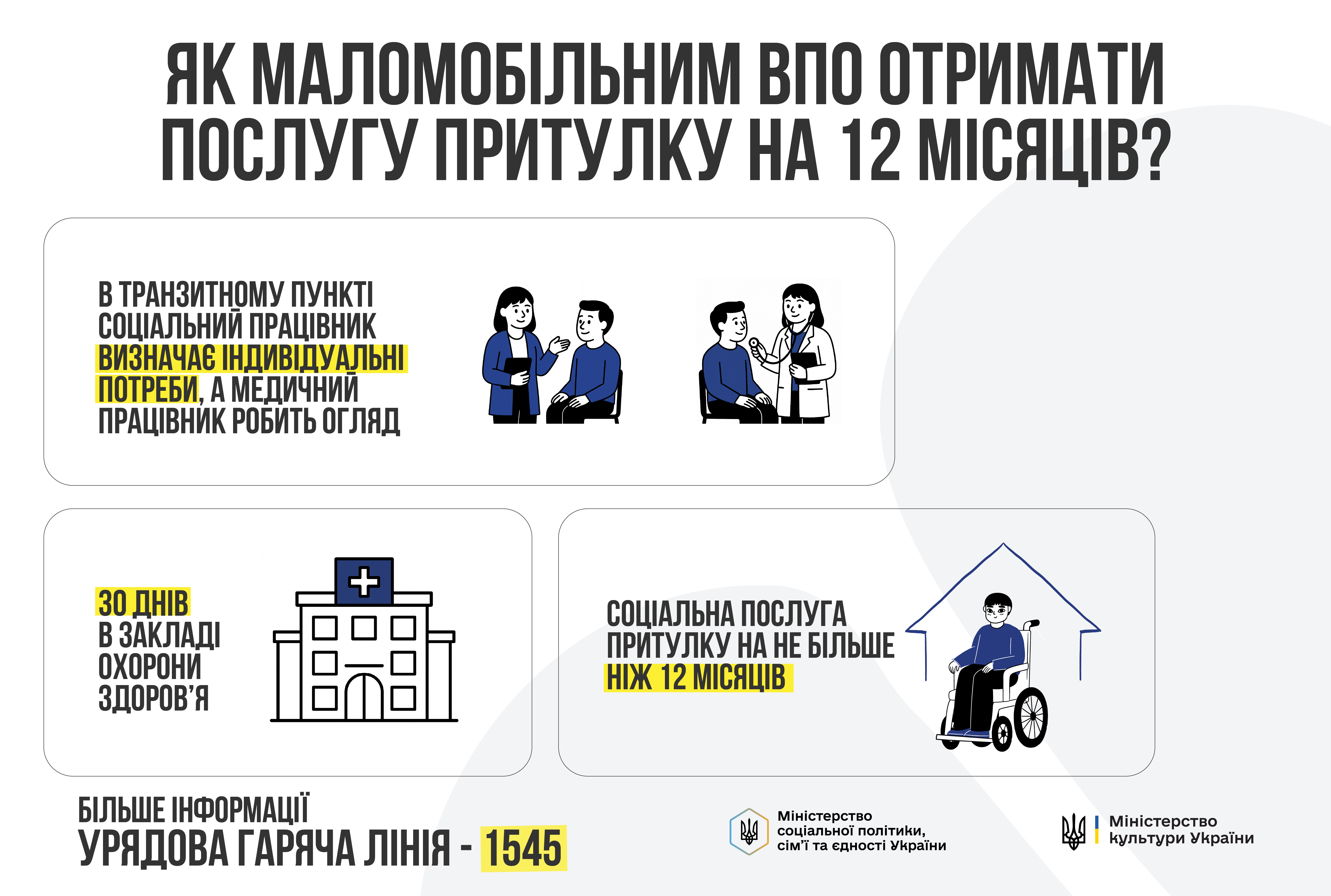 Інформаційна кампанія щодо доступності соціальних послуг для внутрішньо переміщених осіб