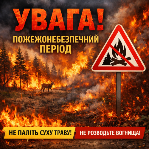 УВАГА! Пожежонебезпечний період