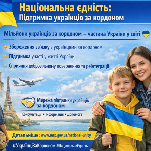 Національна єдність: підтримка українців за кордоном