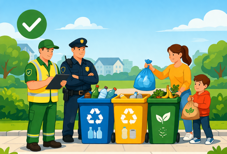 Повідомляємо, що на території громади здійснюються чергування на контейнерних (сміттєвих) майданчиках інспекторами відділу благоустрою спільно з представниками муніципальної охорони.