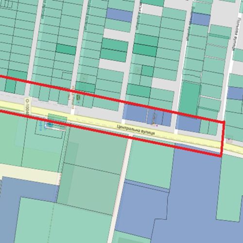 Детальний план території громадської забудови вздовж вулиці Центральної в селі Гора