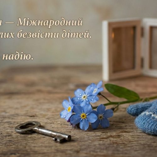 25 травня — Міжнародний день зниклих безвісти дітей. День надії та нагадування.