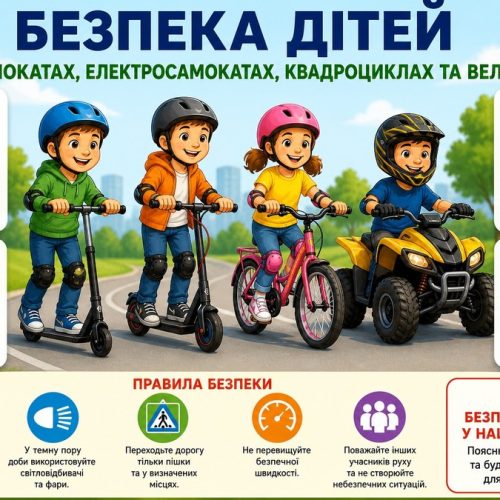 Безпека дітей на дорогах і у дворах