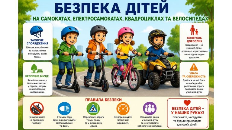 Безпека дітей на дорогах і у дворах