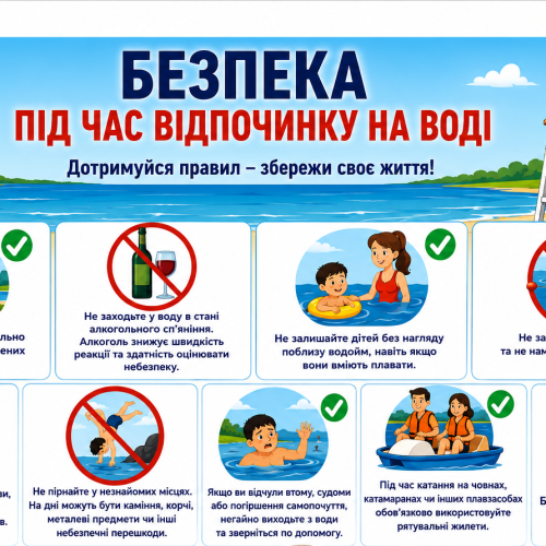 Безпека під час відпочинку на воді