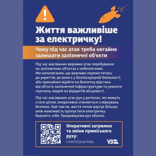 Безпека під час повітряної тривоги на залізниці